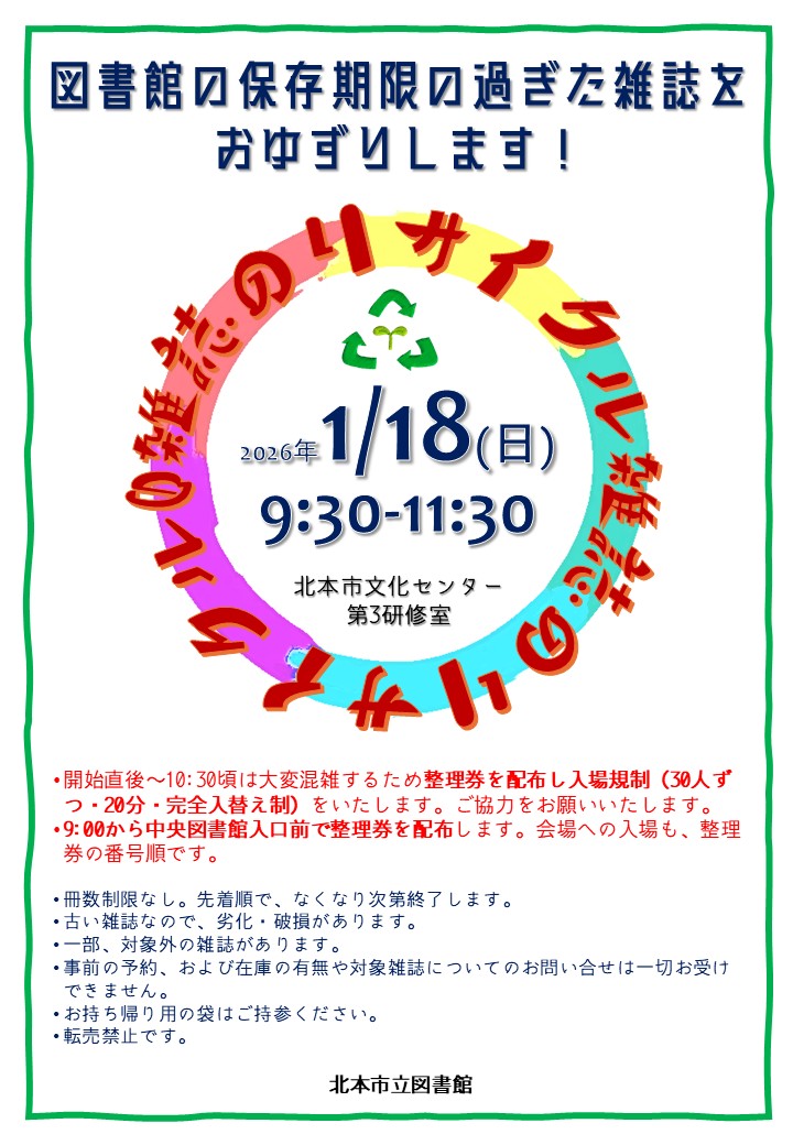 雑誌のリサイクル